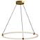 Bruni 32 1/2" Wide Brushed Gold LED Pendant Light