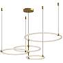 Bruni 55 1/4" Wide Brushed Gold 4-Tier LED Chandelier