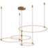 Bruni 55 1/4" Wide Brushed Gold 4-Tier LED Chandelier