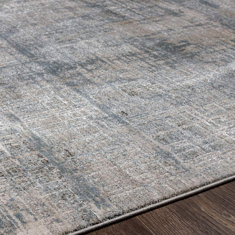 Image 5 Brunswick BWK-2301 7'10"x10'3" Gray and Ice Blue Area Rug more views