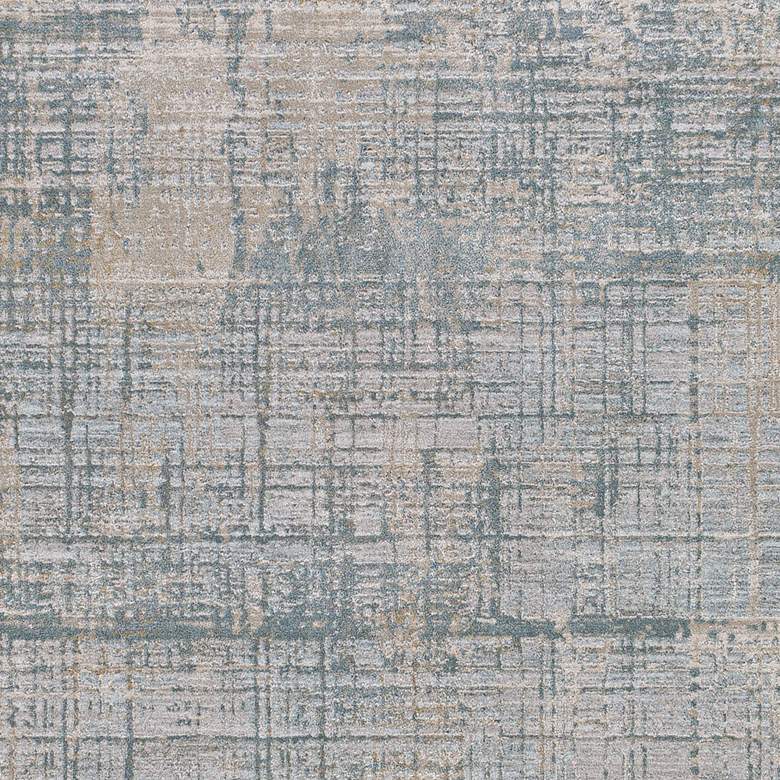 Image 7 Brunswick BWK-2301 7'10"x10'3" Gray and Ice Blue Area Rug more views