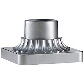 Image1 of Brushed Aluminum Outdoor Pier Mount Adapter