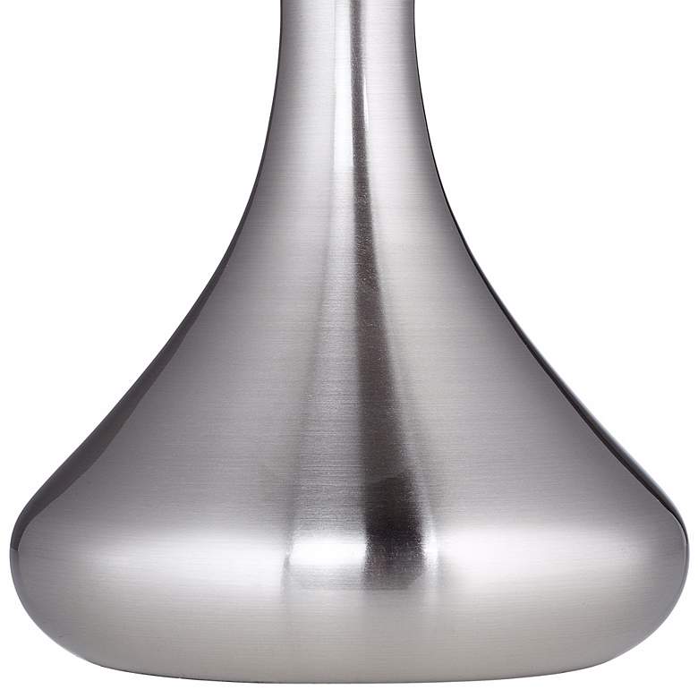 Brushed Nickel 17&quot; High Mini Droplet Accent Table Lamp more views