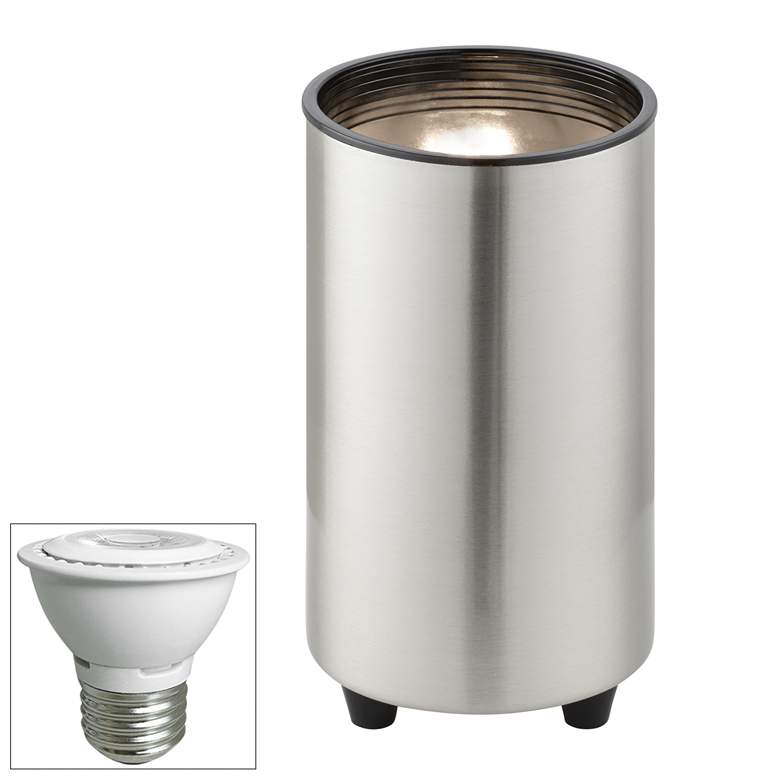 Image 2 Brushed Nickel 6 1/2 inchH PAR20 LED Mini Can Accent Spot Light