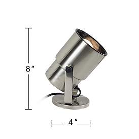 Image5 of Brushed Nickel 8" High Accent Uplights - Set of 2 more views