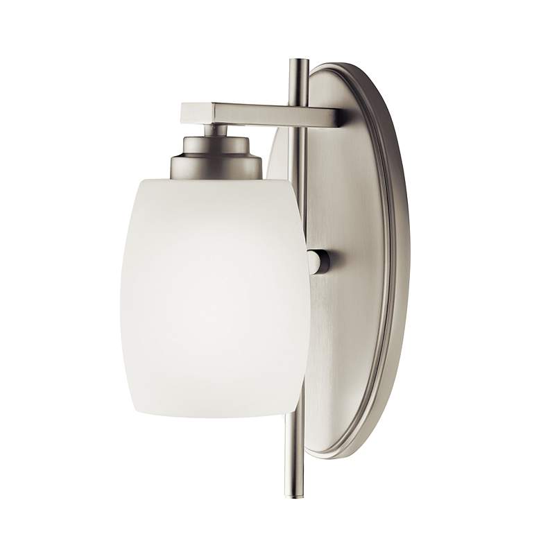 Image 2 Brushed Nickel Eileen 1 Bulb Wall Sconce more views
