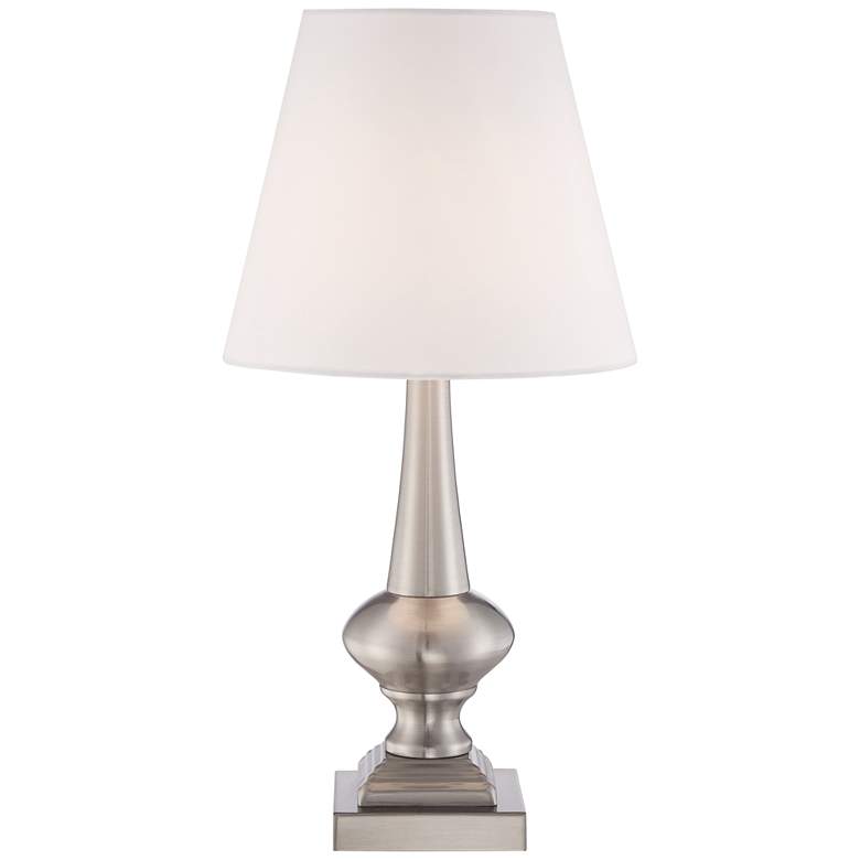 Brushed Nickel Finish 19&quot; High Touch On-Off Table Lamp more views