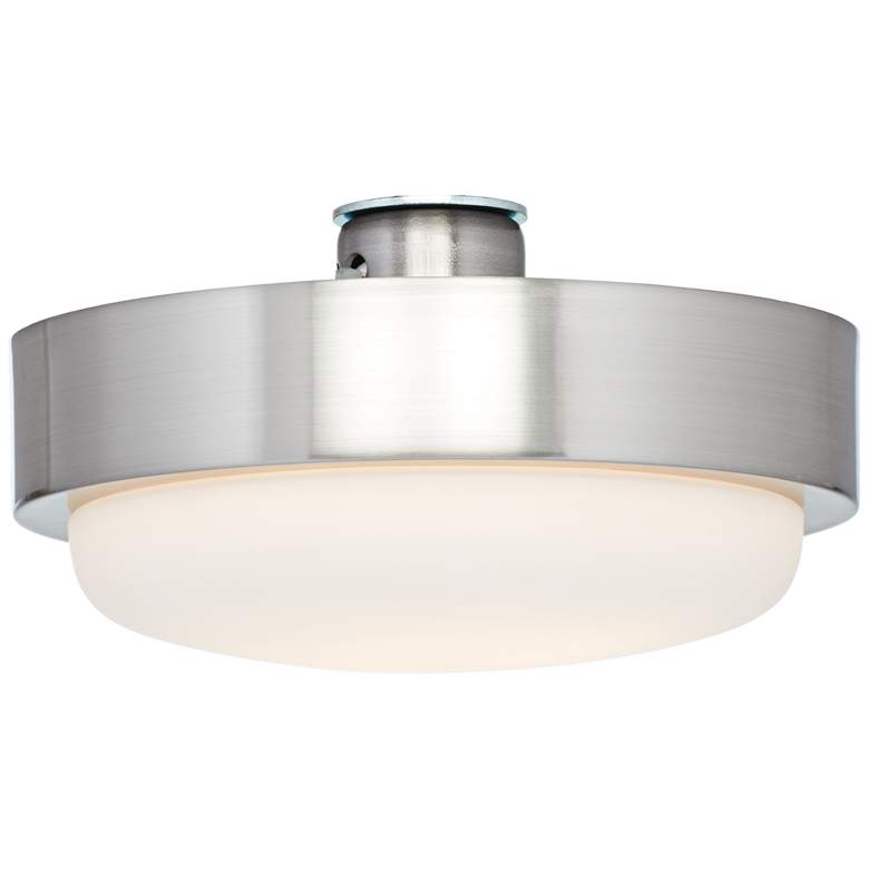 Image 1 Brushed Nickel LED Ceiling Fan Light Kit