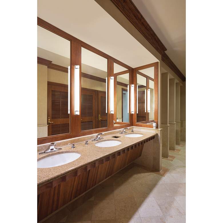 Image 3 Brushed Nickel Linear Bath 36in LED more views