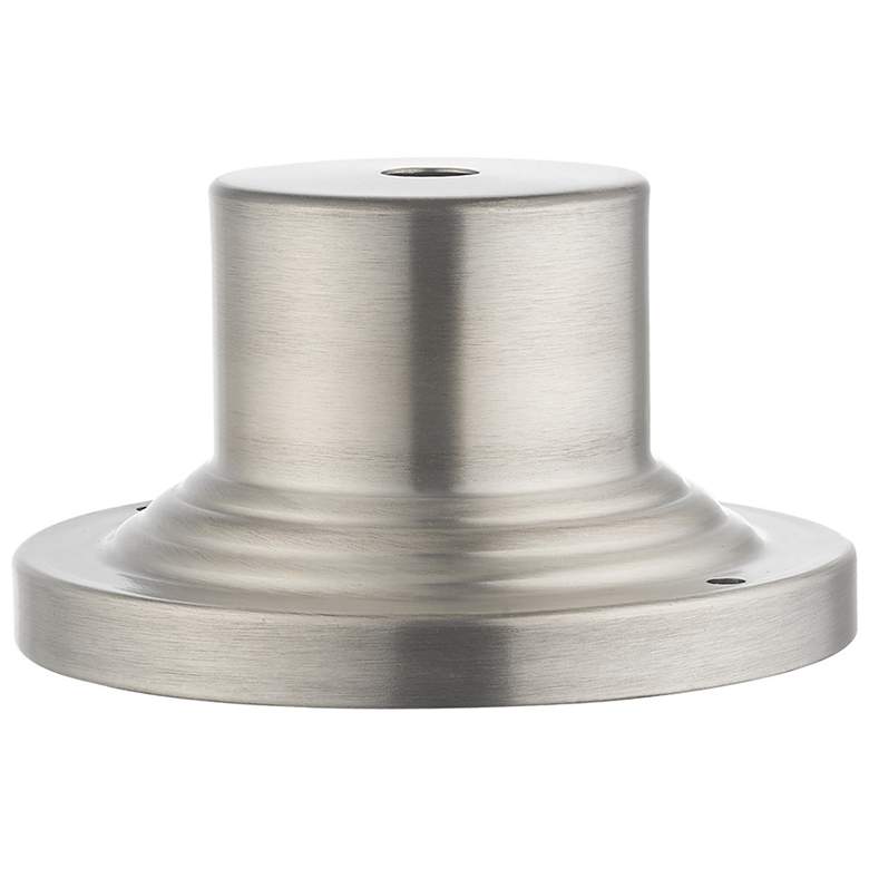 Image 1 Brushed Nickel Outdoor Pier Mount Adapter