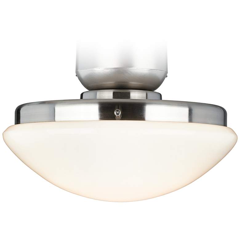 Image 1 Brushed Nickel Pull-Chain LED Ceiling Fan Light Kit