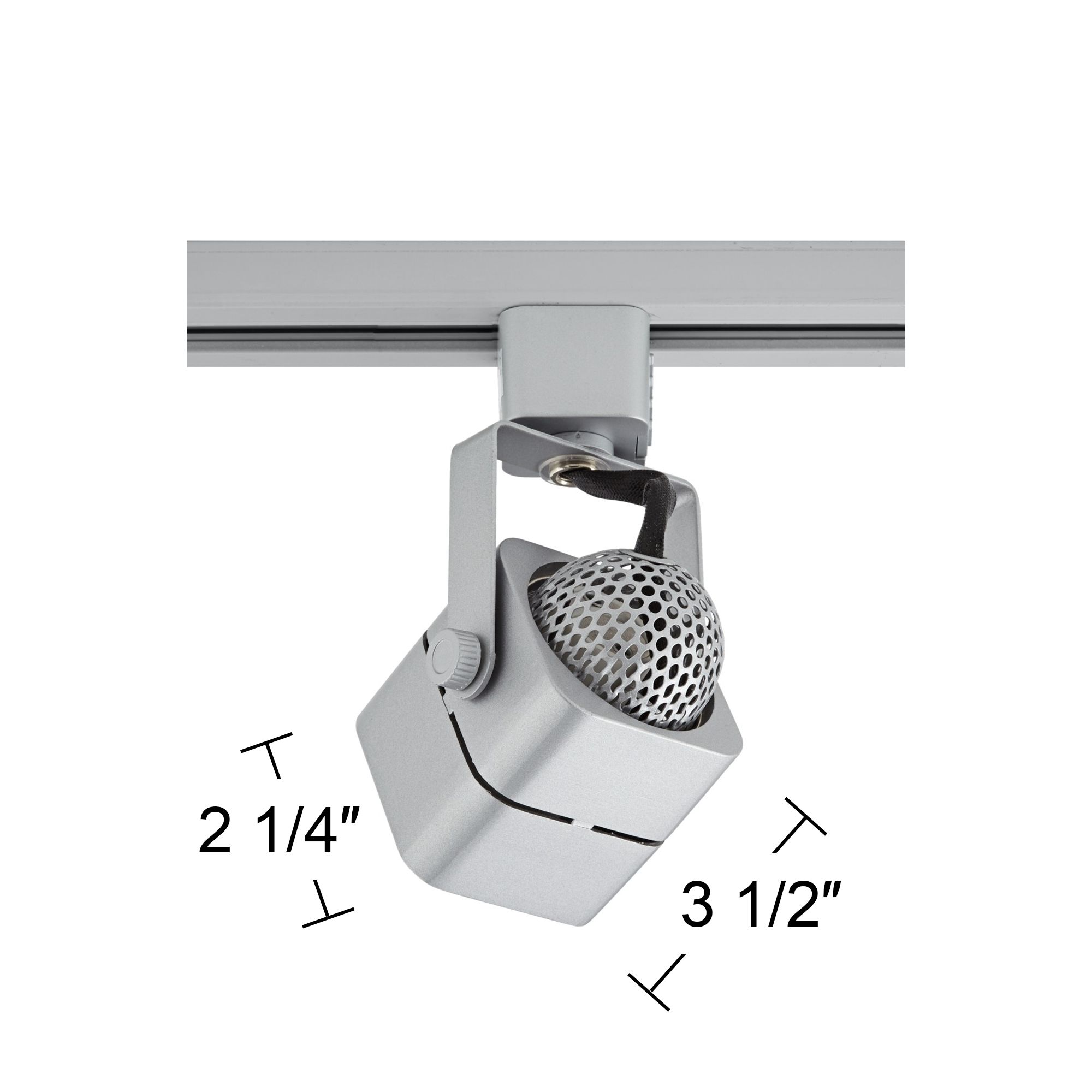 Brushed Nickel Square 6.5W LED Bullet Head for Juno System
