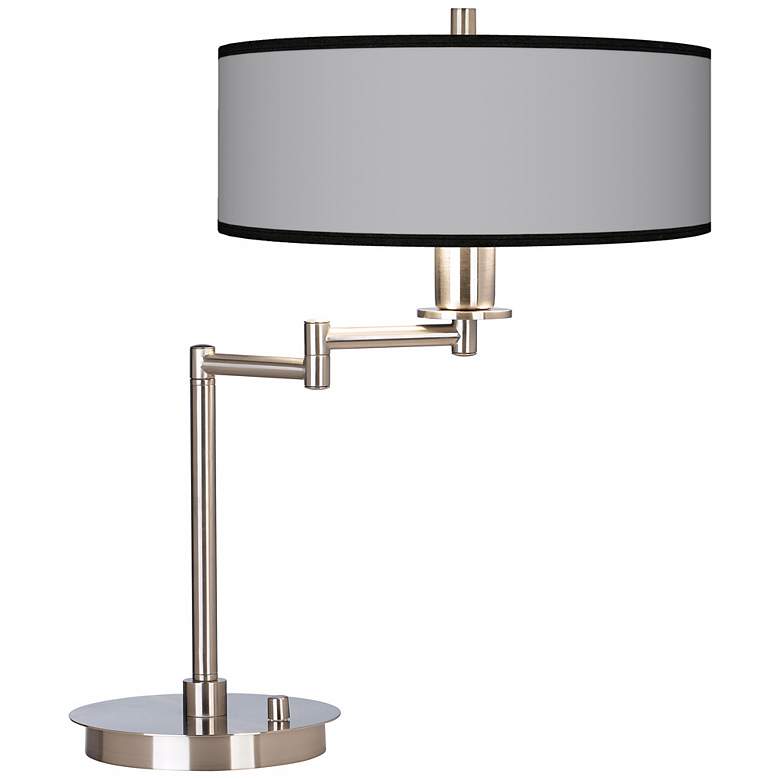 Image 1 Brushed Nickel Swing Arm Desk Lamp
