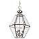Brushed Nickel with Clear Glass 12" Wide Foyer Pendant Light