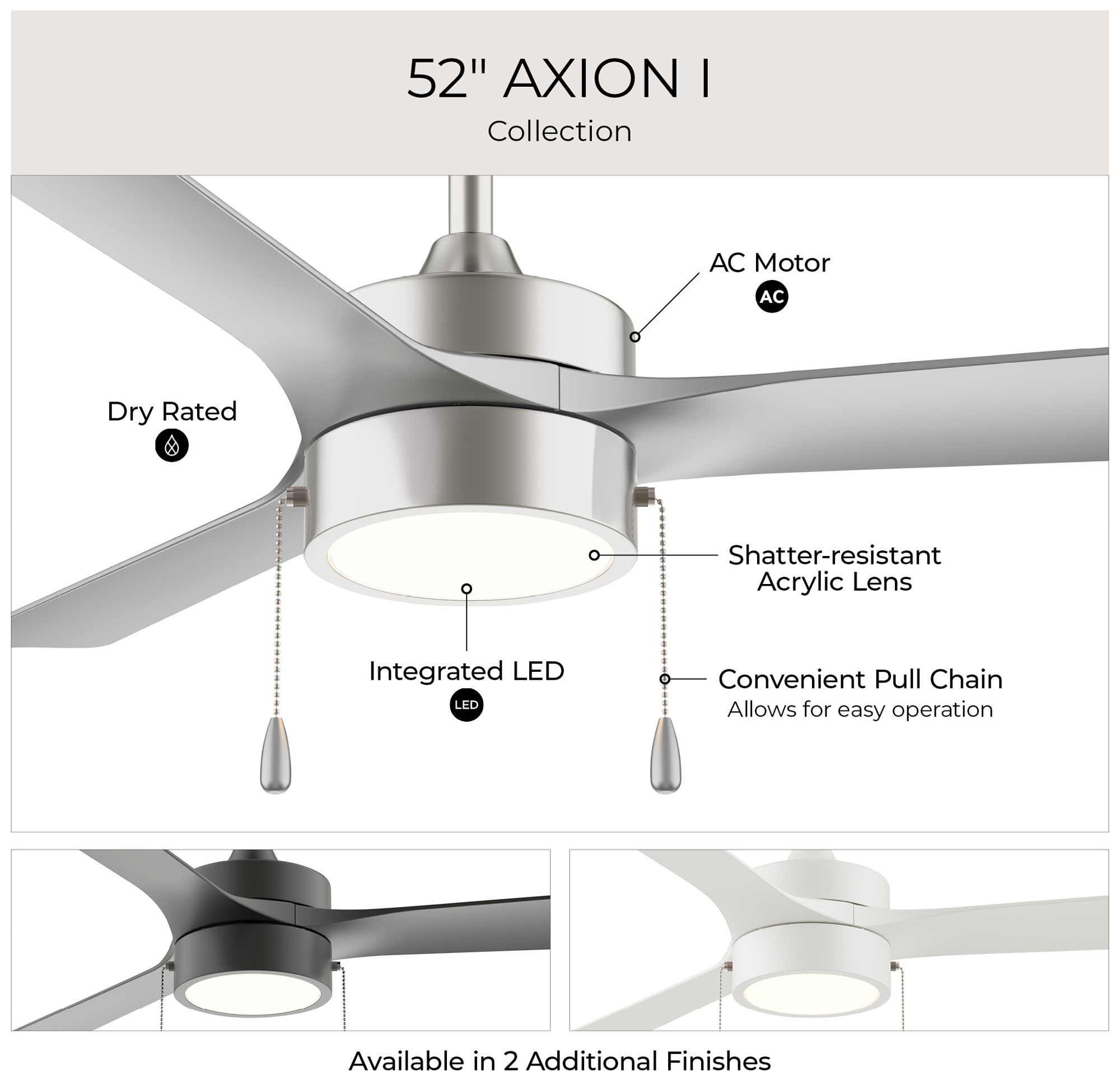 Image 5 Brushed Nickel with Silver Blades more views