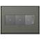 Brushed Pewter 3-Gang Metal Wall Plate w/ 2 Switches and Dimmer