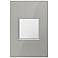 Brushed Stainless Steel 1-Gang Cast Metal Wall Plate w/ Switch