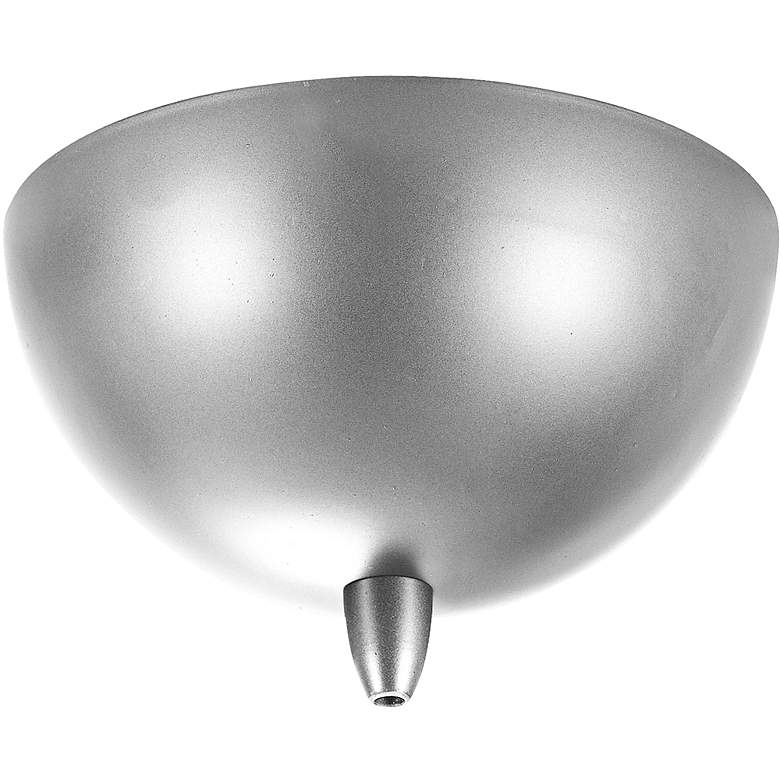 Image 1 Brushed Steel 5" Round Low Voltage Pendant Canopy
