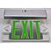 Brushed Steel Finish 11" High 13" Wide Exit Light