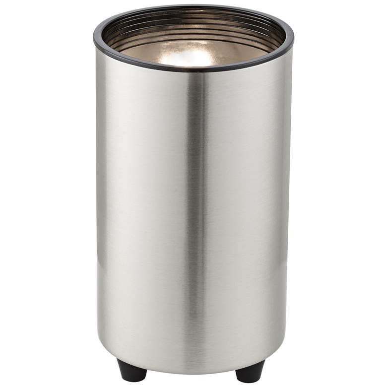 Image 1 Brushed Steel Finish Mini Can Accent Light with LED Bulb