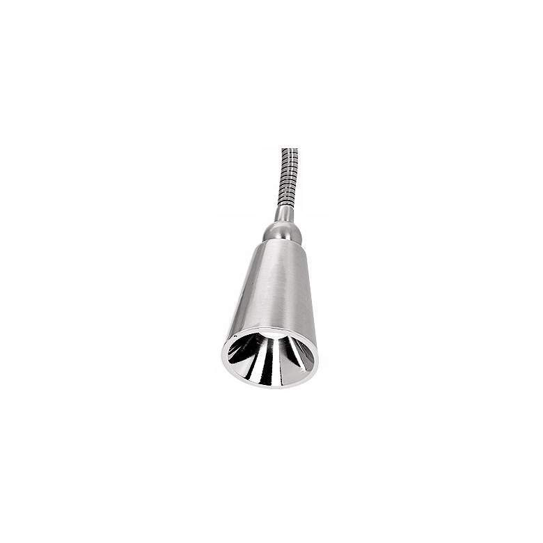 Image 2 Brushed Steel LED Gooseneck Wall Lamp more views