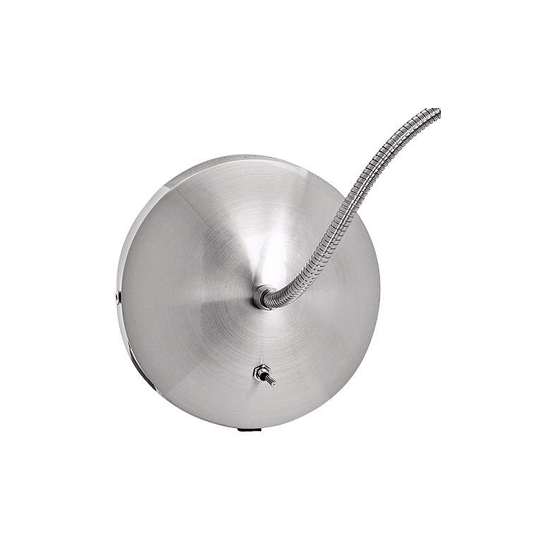 Image 3 Brushed Steel LED Gooseneck Wall Lamp more views