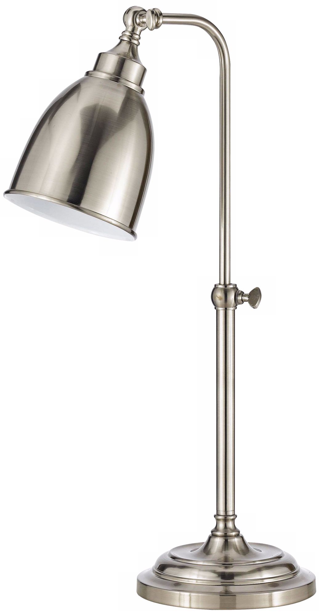 brushed steel desk lamp