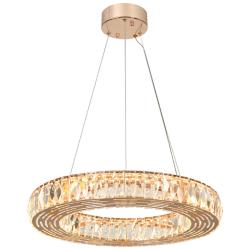 Brusmogan 22" Wide Plating Rose Gold LED Chandelier