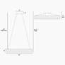 2_Brusmogan 22" Wide Plating Rose Gold LED Chandelier more views