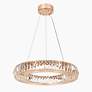 5_Brusmogan 22" Wide Plating Rose Gold LED Chandelier more views
