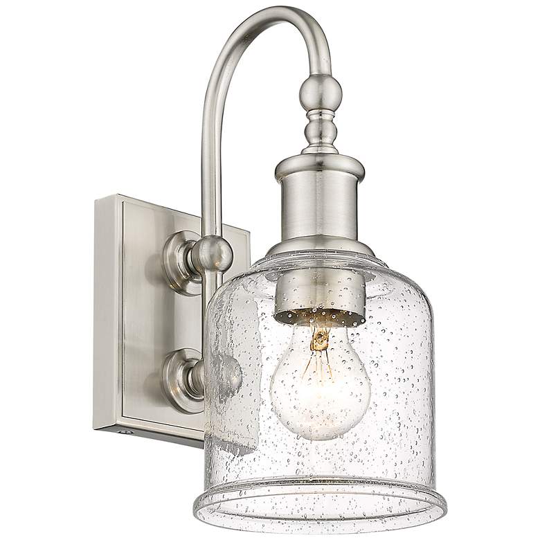 Image 2 Bryant 12 1/4" High Brushed Nickel Metal Wall Sconce