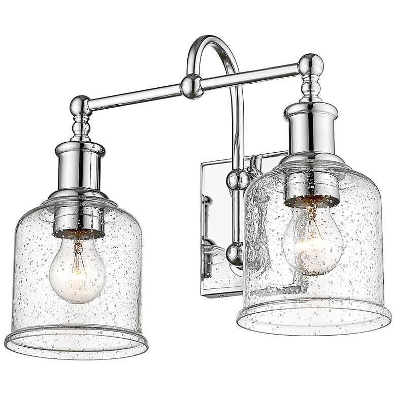 Image 2 Bryant 12 1/4" High Chrome 2-Light Wall Sconce