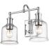 Bryant 12 1/4" High Chrome 2-Light Wall Sconce
