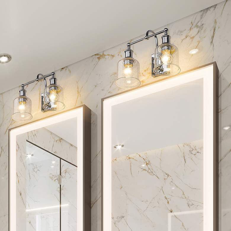 Image 3 Bryant 12 1/4" High Chrome 2-Light Wall Sconce more views