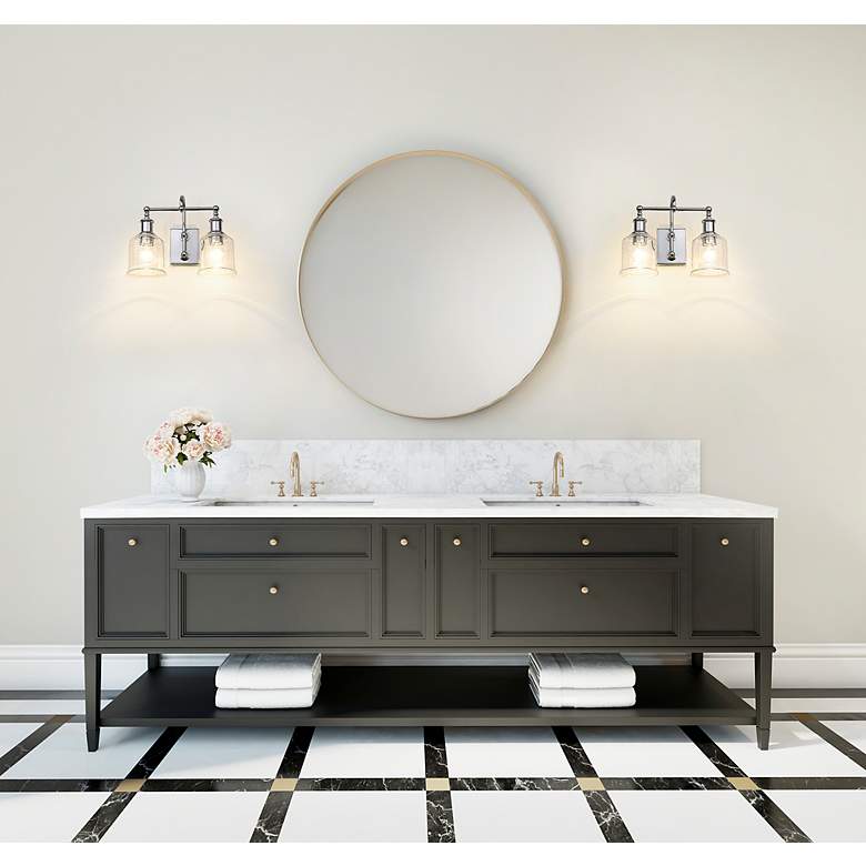 Image 4 Bryant 12 1/4" High Chrome 2-Light Wall Sconce more views