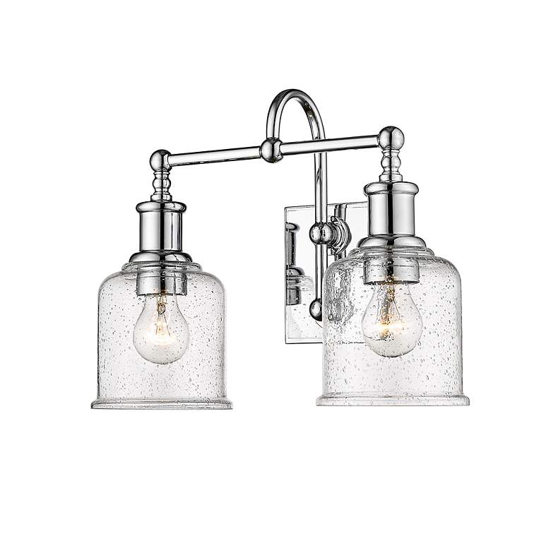Image 6 Bryant 12 1/4" High Chrome 2-Light Wall Sconce more views