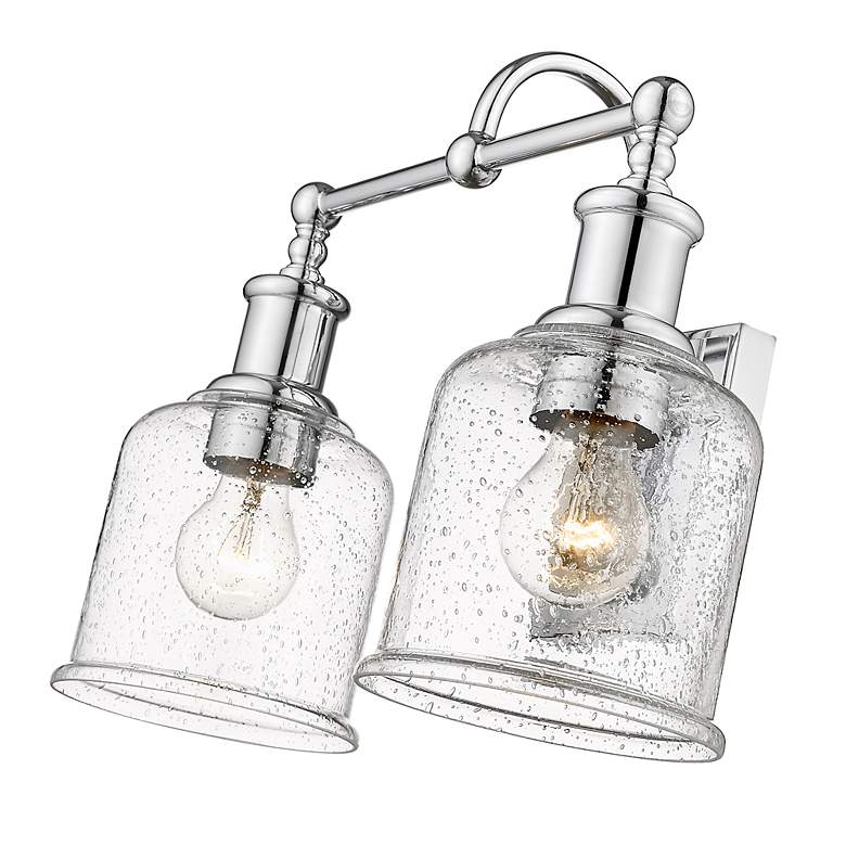 Image 7 Bryant 12 1/4" High Chrome 2-Light Wall Sconce more views
