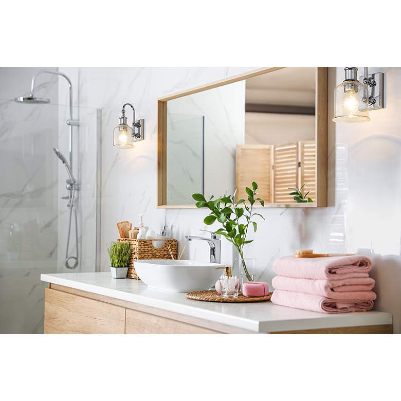 Image 3 Bryant 12 1/4" High Chrome Wall Sconce more views