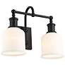 3_Bryant 12 1/4" High Matte Black 2-Light Wall Sconce