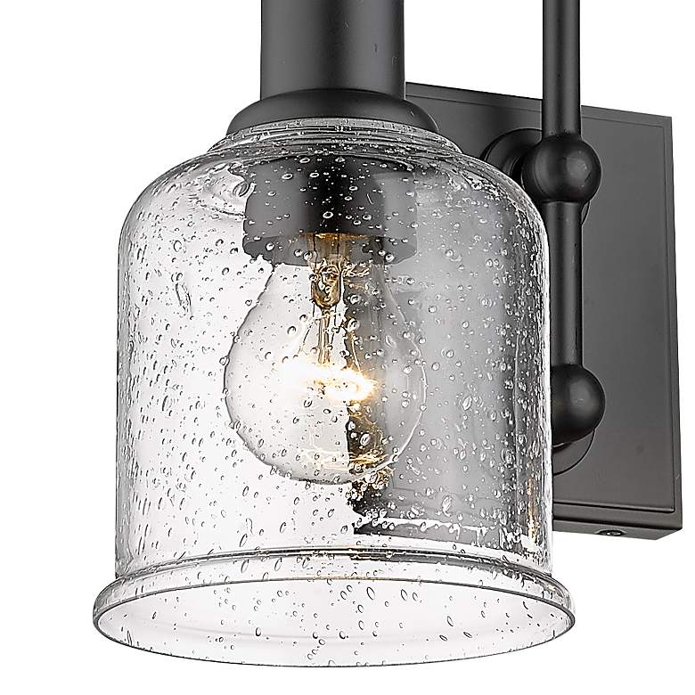 Image 3 Bryant 12 1/4" High Matte Black 2-Light Wall Sconce more views