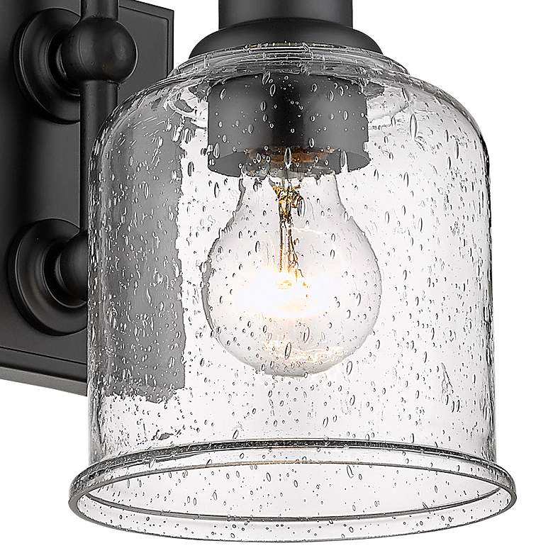 Image 3 Bryant 12 1/4" High Matte Black Metal Wall Sconce more views