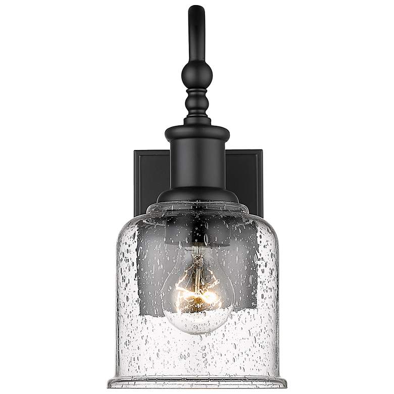 Image 4 Bryant 12 1/4" High Matte Black Metal Wall Sconce more views