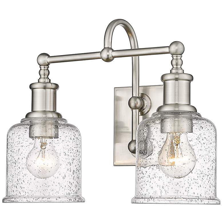Image 6 Bryant 16"W Brushed Nickel 2-Light Wall Sconce/Bath Light more views