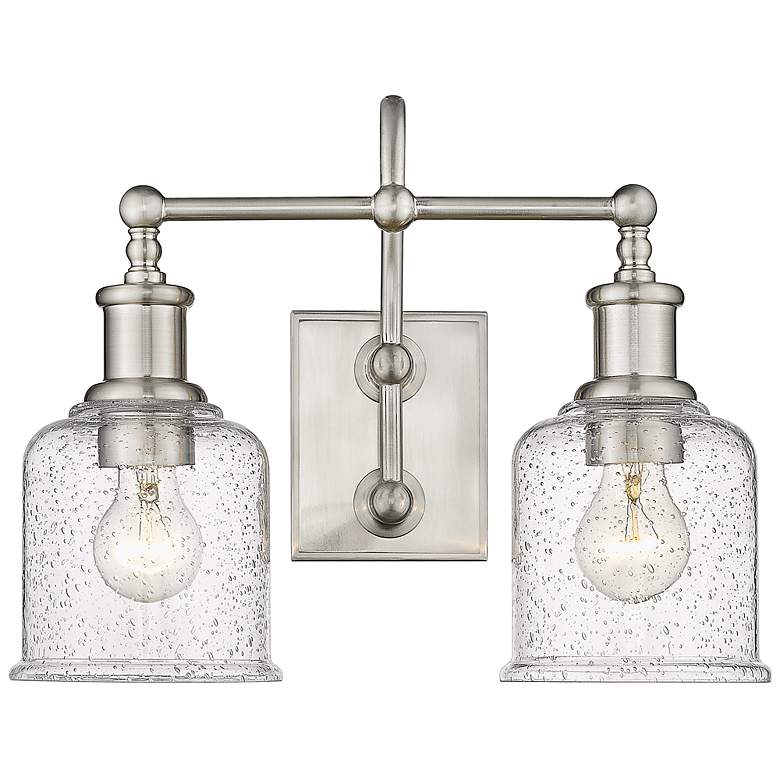 Image 7 Bryant 16"W Brushed Nickel 2-Light Wall Sconce/Bath Light more views