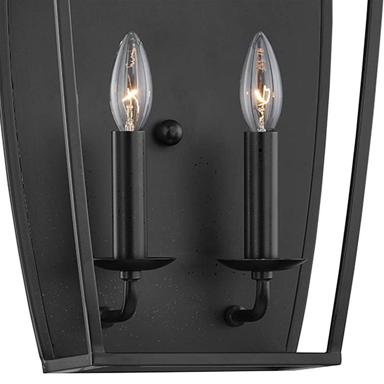 Image 3 Bryant 19" High Aged Iron 2-Light Lantern Wall Sconce more views