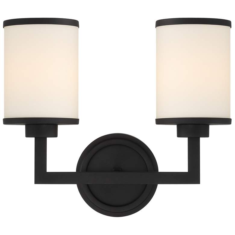 Image 1 Bryant 2 Light Black Forged Wall Mount