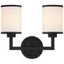 3_Bryant 2 Light Black Forged Wall Mount