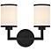 Bryant 2 Light Black Forged Wall Mount