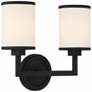 5_Bryant 2 Light Black Forged Wall Mount more views