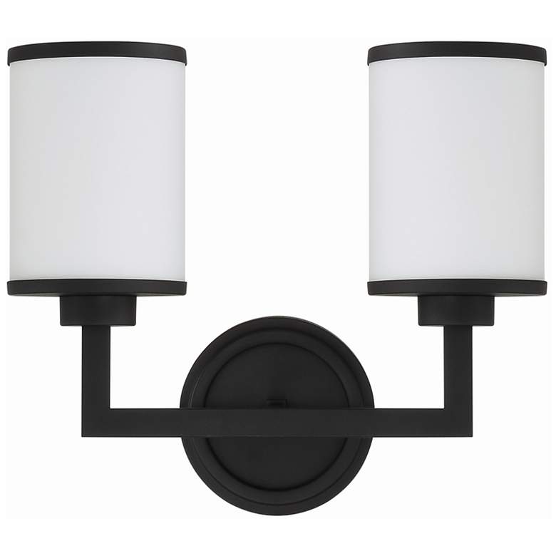 Image 6 Bryant 2 Light Black Forged Wall Mount more views